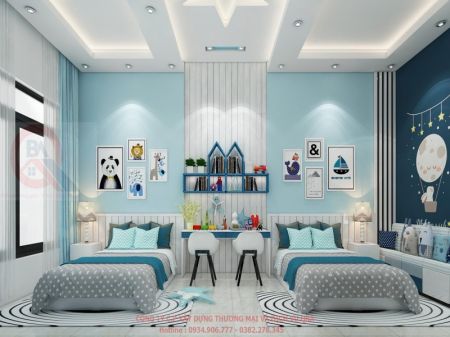 PHÒNG NGỦ SINH ĐÔI ĐẦY ẤN TƯỢNG ( 5M X 8M)
