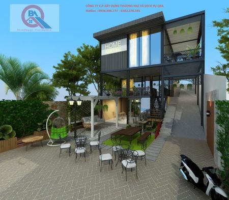 QUÁN CF HOME KIẾN TRÚC HIỆN ĐẠI MỚI MẺ 